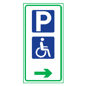 At parking lots this sign means